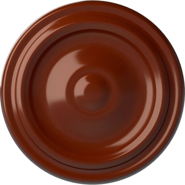 Ekena Millwork Maria Ceiling Medallion (Fits Canopies up to 1 3/4"), Hand-Painted Firebrick, 9 5/8"OD x 1 1/8"P CM09MAFIF - main